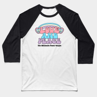 Love and Peace: The Ultimate Power Couple Baseball T-Shirt